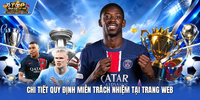 Chi tiết quy định miễn trách nhiệm tại trang web