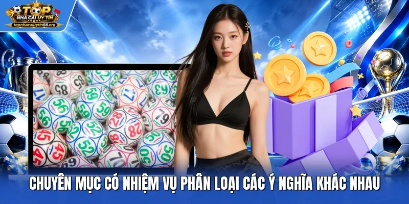 Chuyên mục có nhiệm vụ phân loại các ý nghĩa khác nhau